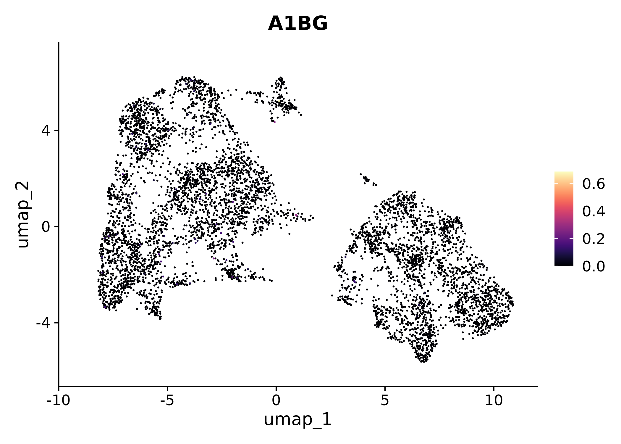 UMAP expression plot of SOX9